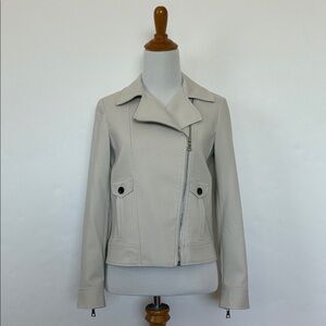 New Ann Taylor Beige Moto Jacket